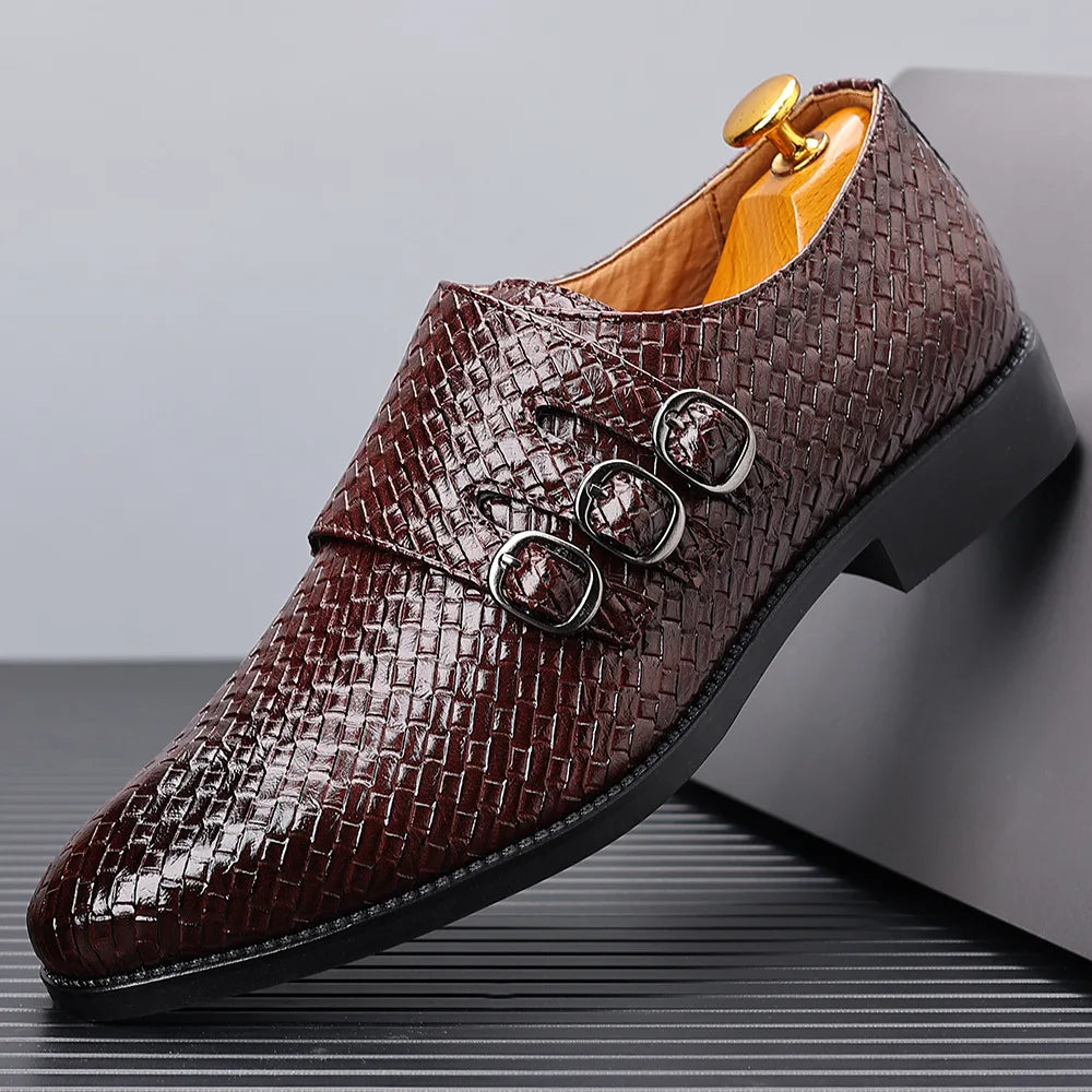 Men's Knit Leather Oxfords | Refined Comfort and Class 0