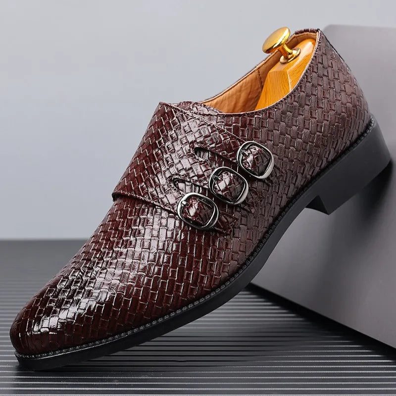 Men's Knit Leather Oxfords | Refined Comfort and Class 1