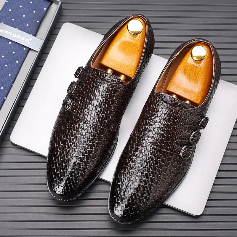 Men's Knit Leather Oxfords | Refined Comfort and Class 2