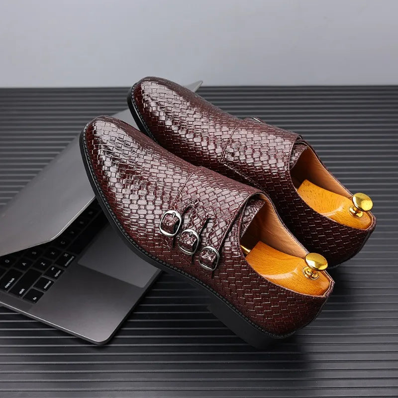 Men's Knit Leather Oxfords | Refined Comfort and Class 3