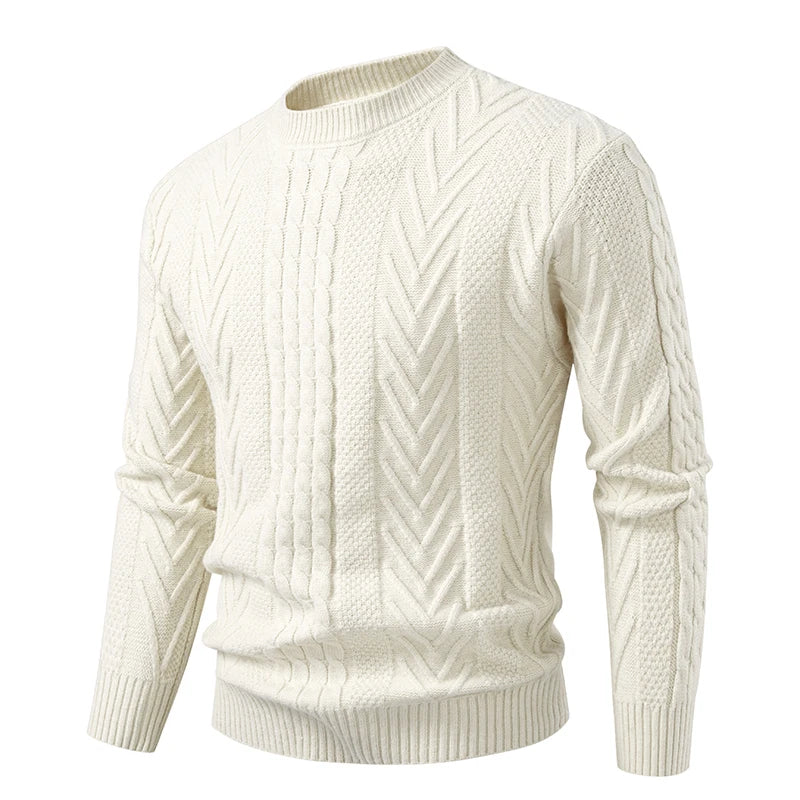 Men's Knit Pullover Sweater | Soft Touch Slim Fit Design 1