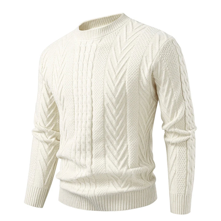 Men's Knit Pullover Sweater | Soft Touch Slim Fit Design 1