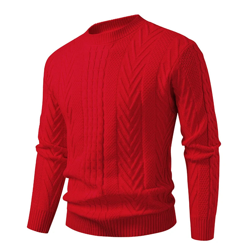 Men's Knit Pullover Sweater | Soft Touch Slim Fit Design 4