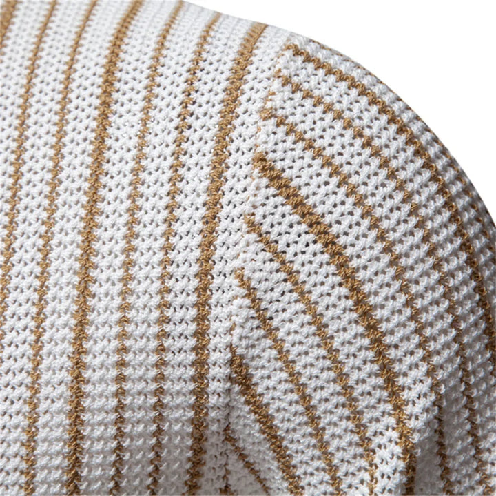 Men's Knitted Mesh Polo Shirt | Stylish Breathable Office Essential