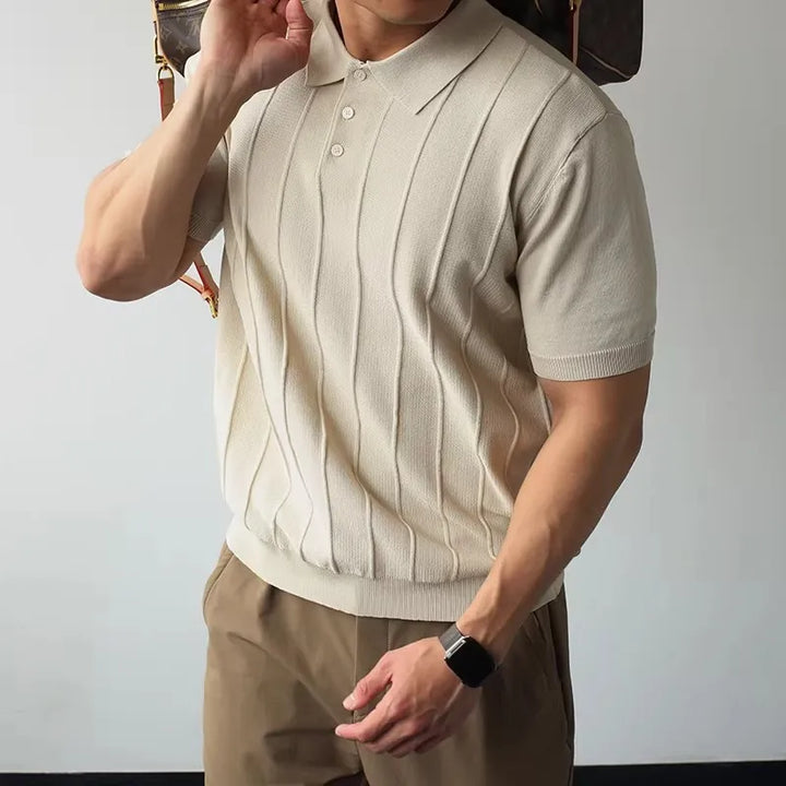 Men's Knitted Polo Shirt | Refined Summer Business Casual Fit 4