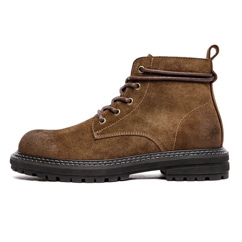 Men's Leather Ankle Boots | Vintage Durable Comfort Design | All-Day Wear Essential 0