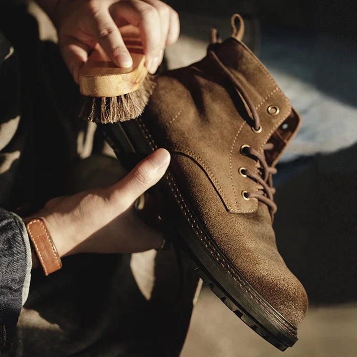 Men's Leather Ankle Boots | Vintage Durable Comfort Design | All-Day Wear Essential 3