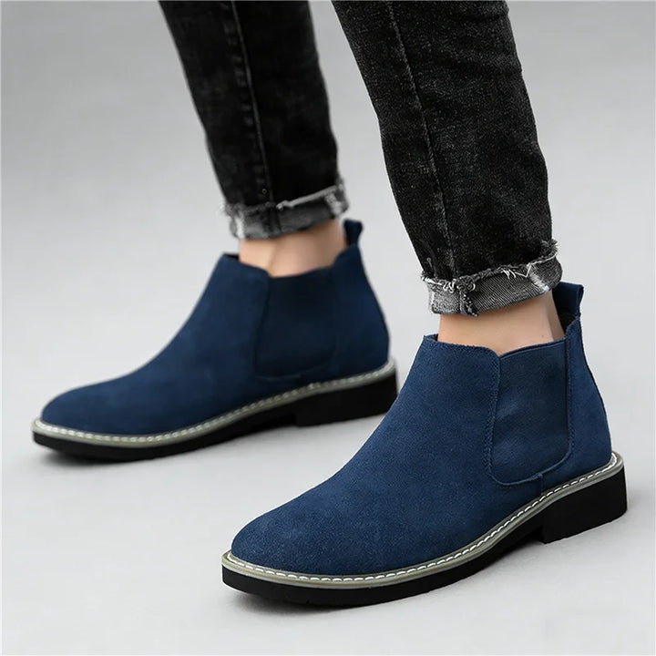 Men's Leather Chelsea Ankle Boots | Sleek Winter Formal Design 2