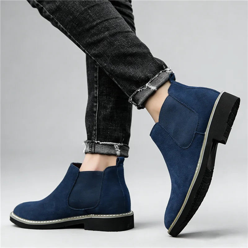 Men's Leather Chelsea Ankle Boots | Sleek Winter Formal Design 3