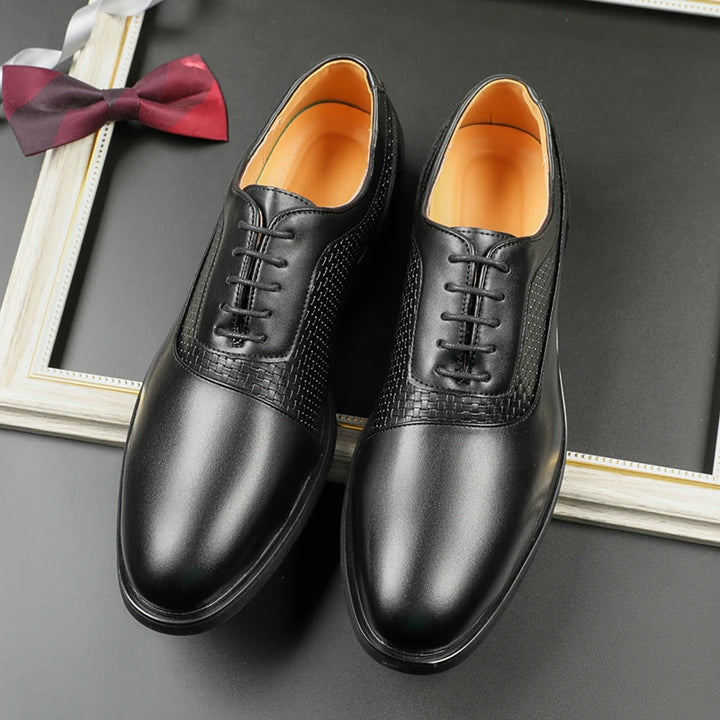 Men's Leather Lace-Up Oxford Shoes | Elegant Business Casual Style 2