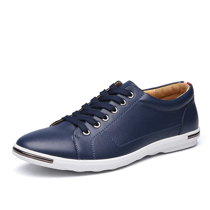 Men's Leather Low-Top Sneakers | Sleek Versatile Comfort Design 4