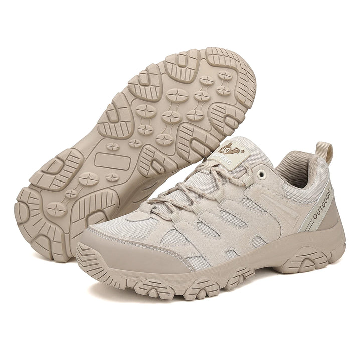 Men's Leather Mountain Sneakers | Durable All-Day Comfort Trail Fit 4