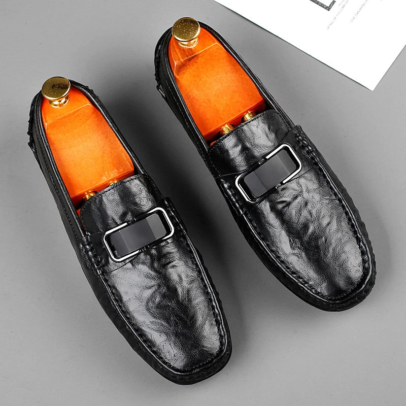 Men's Leather Penny Loafers | Classic Handmade Comfort Design 1