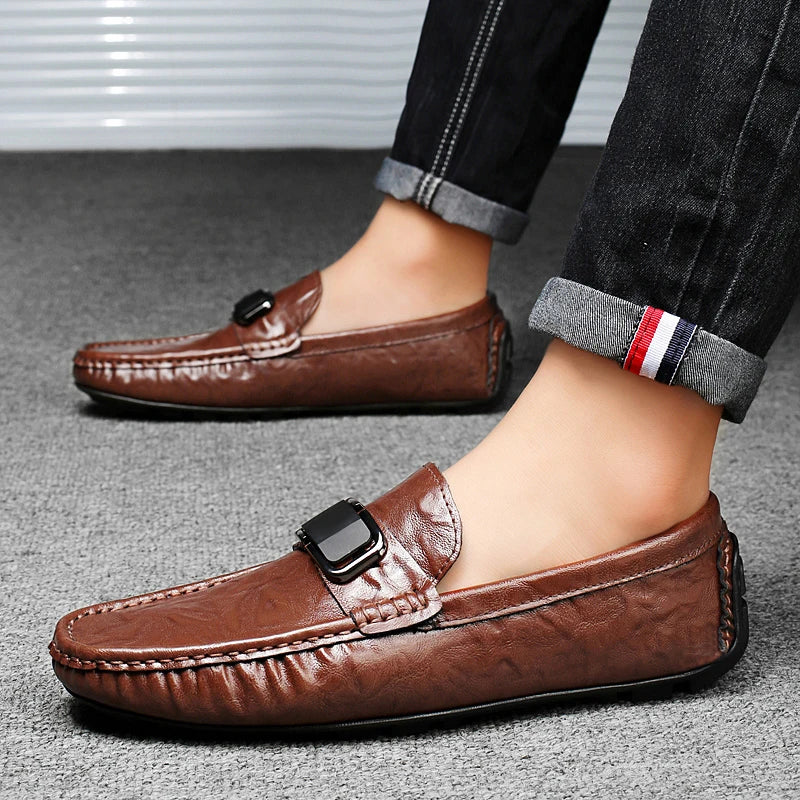 Men's Leather Penny Loafers | Classic Handmade Comfort Design 2