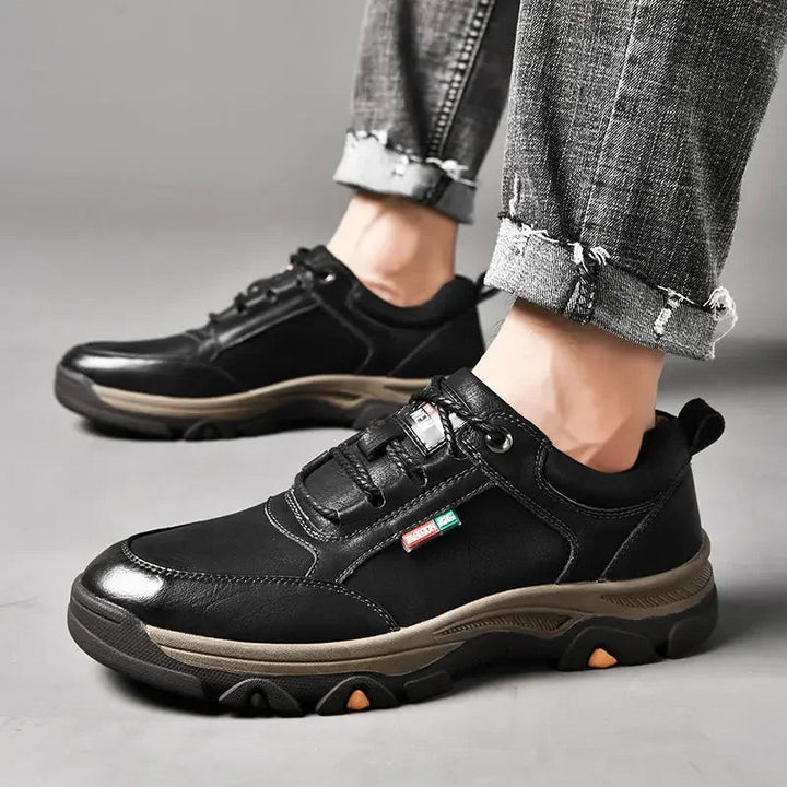 Men's Leather Trail Sneakers | Durable Retro Comfort Fit 2