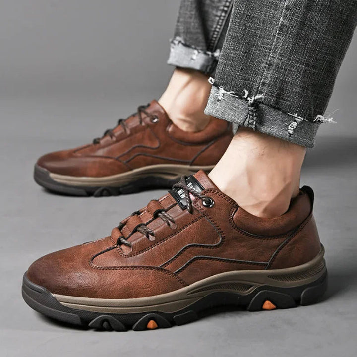 Men's Leather Trail Sneakers | Durable Retro Comfort Fit 3