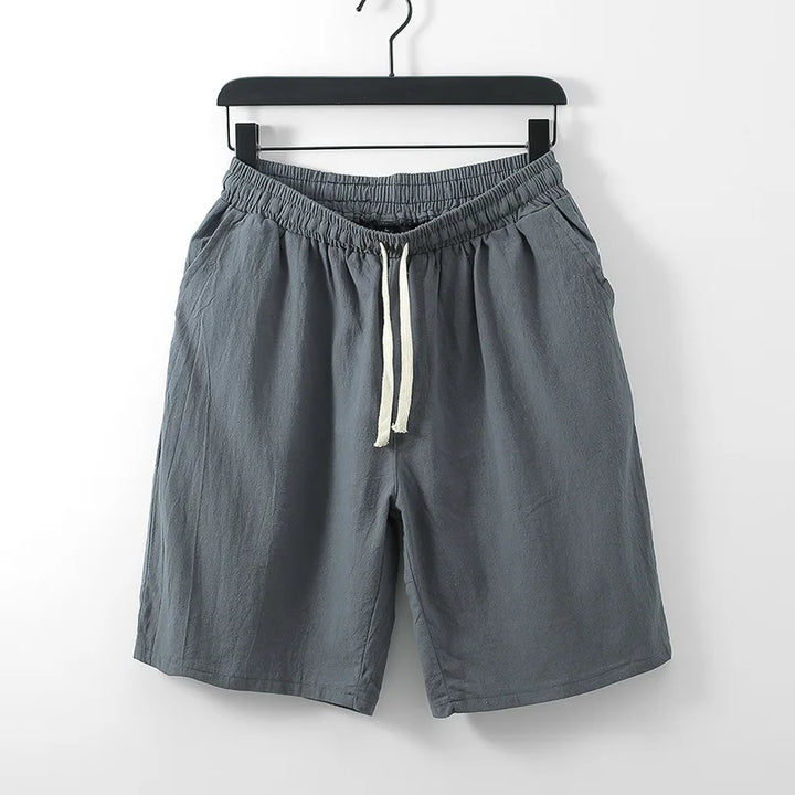 Men's Lightweight Breathable V-Neck T-Shirt and Drawstring Shorts Set | Effortless Summer Comfort Fit 2