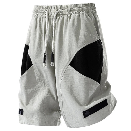 Men's lightweight cargo shorts with relaxed plus-size fit