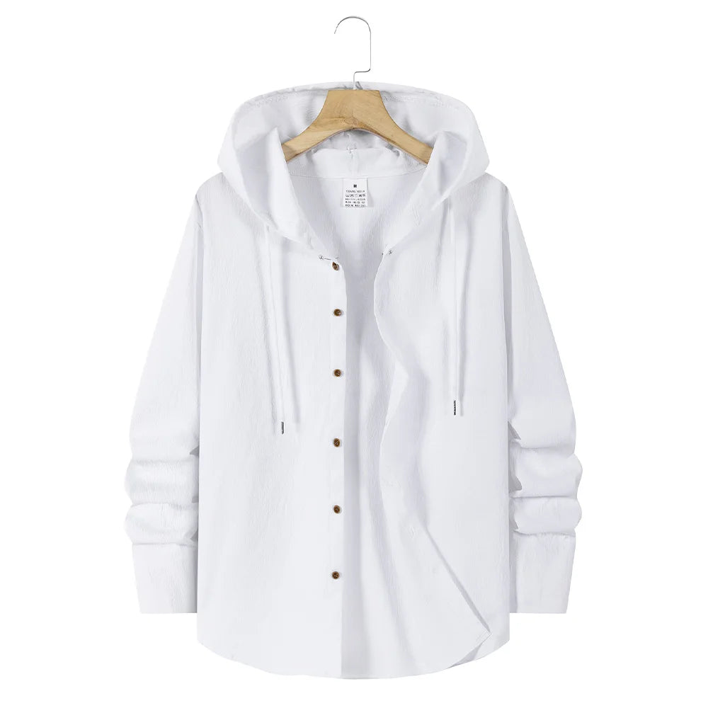 Men's Lightweight Hooded Shirt | Casual Summer Comfort Fit 1