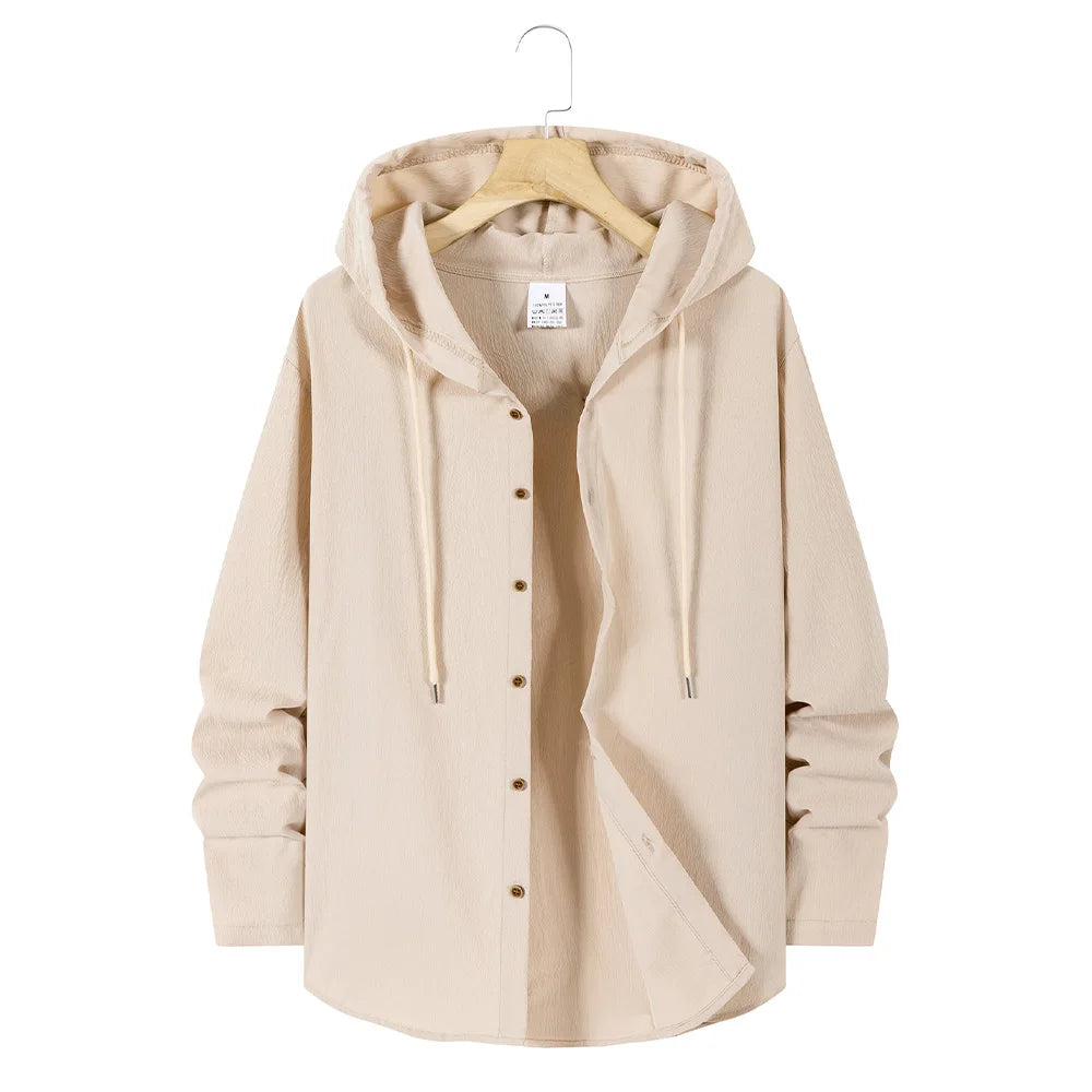 Men's Lightweight Hooded Shirt | Casual Summer Comfort Fit 6