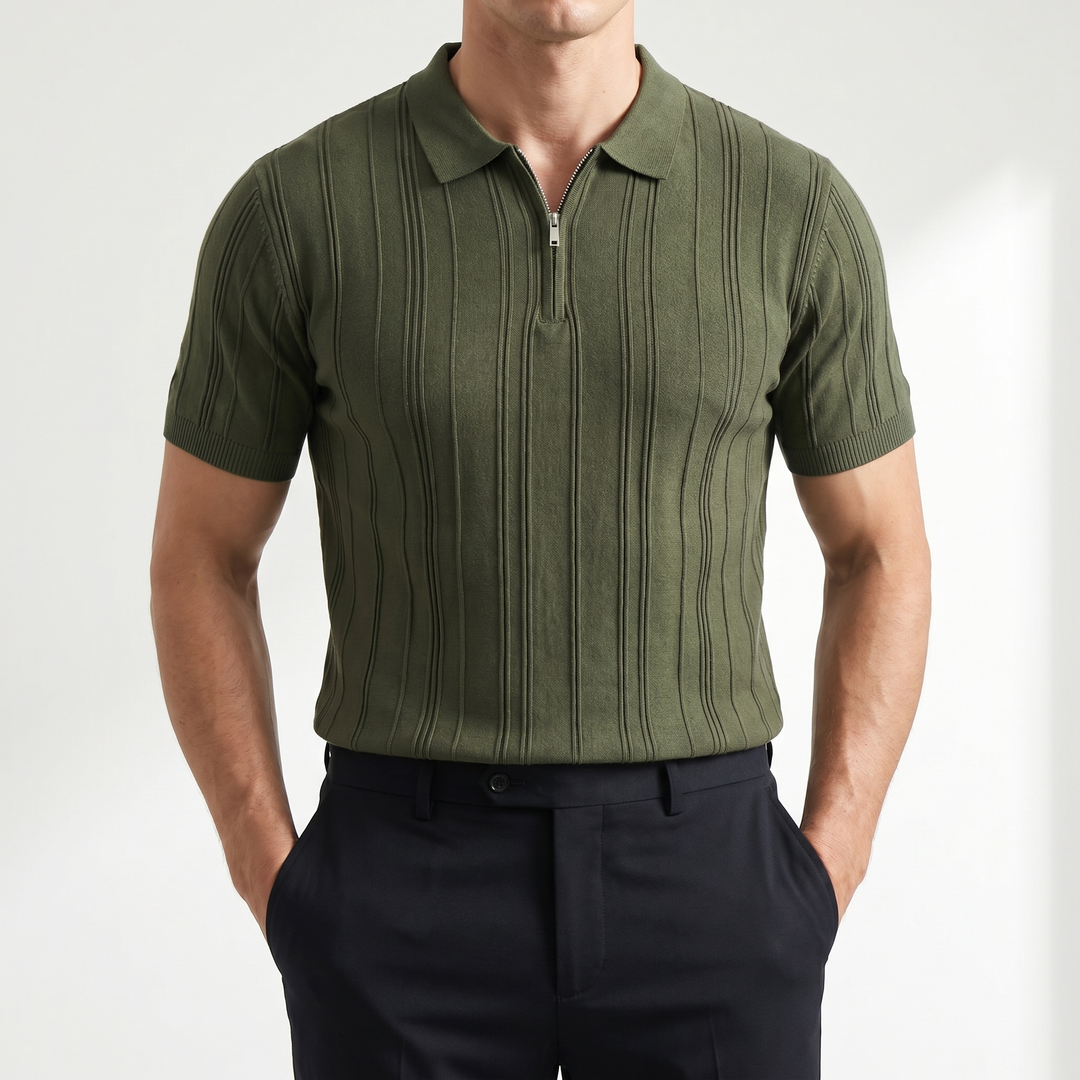 Men's Lightweight Knit Polo Shirt | Classic England-Inspired Summer Style 3