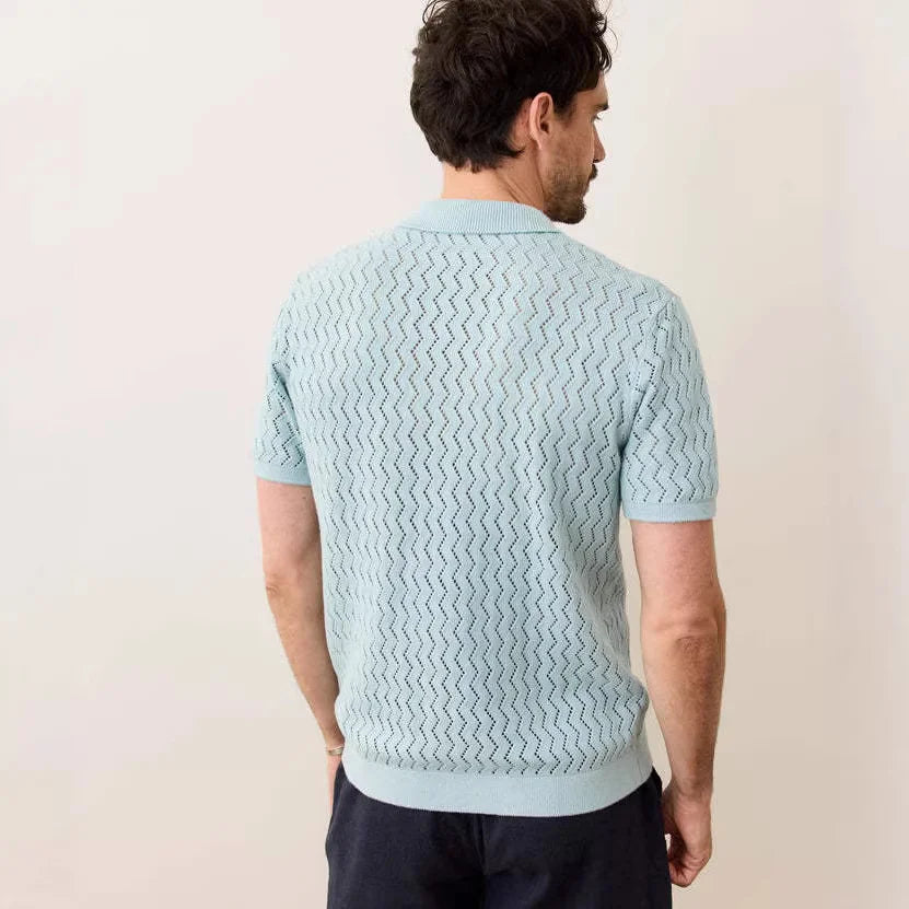 Men's Lightweight Knit Polo Shirt | Classic Slim Fit Summer Essential
