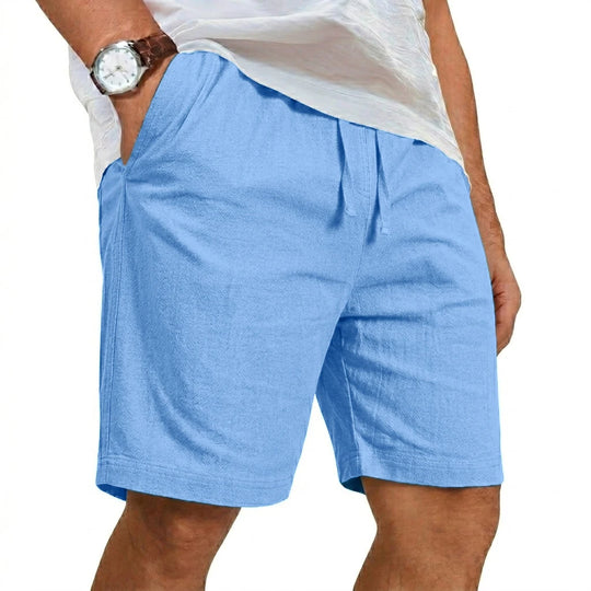 Men's Lightweight Linen Casual Shorts | Breathable Oversized Comfort Fit 9