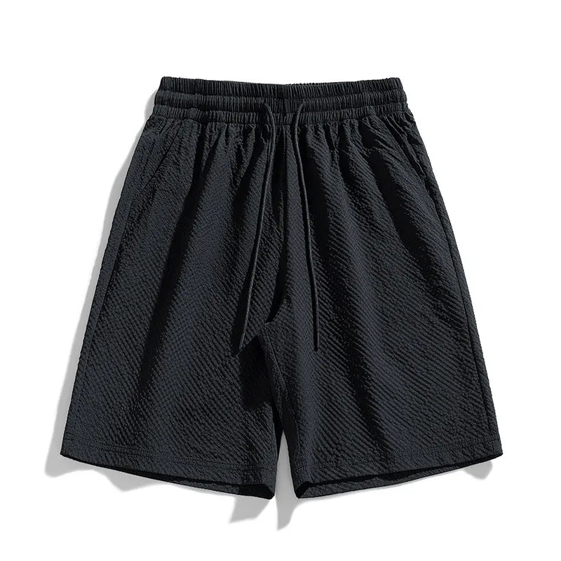 Men's lightweight polyester beach shorts with relaxed quick-dry fit