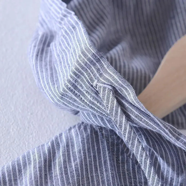 Men's Lightweight Striped Hooded Long-Sleeved Shirt | Casual Spring Style Statement 4