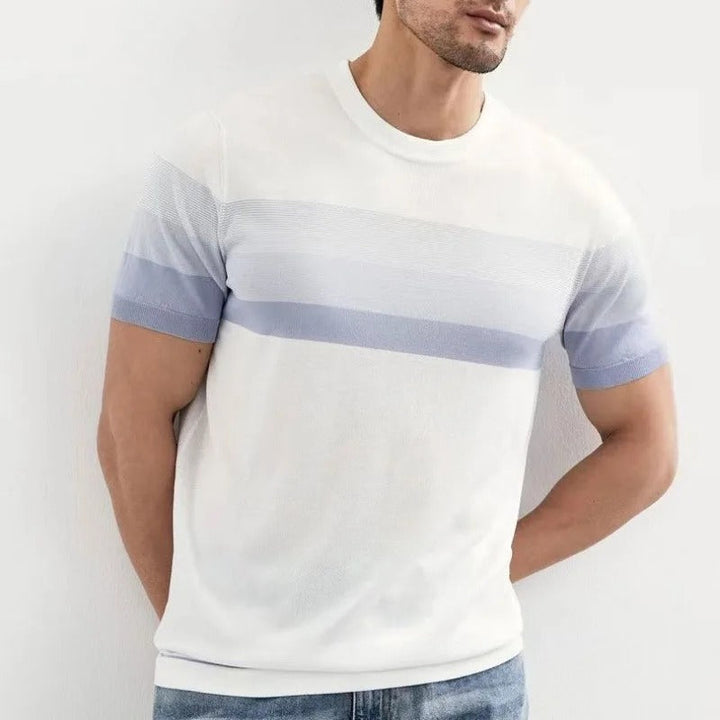 Men's Lightweight Striped T-Shirt | Effortless Everyday Comfort Fit 1