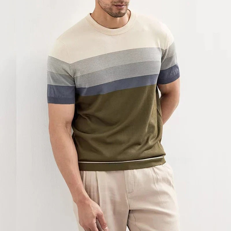 Men's Lightweight Striped T-Shirt | Effortless Everyday Comfort Fit 2