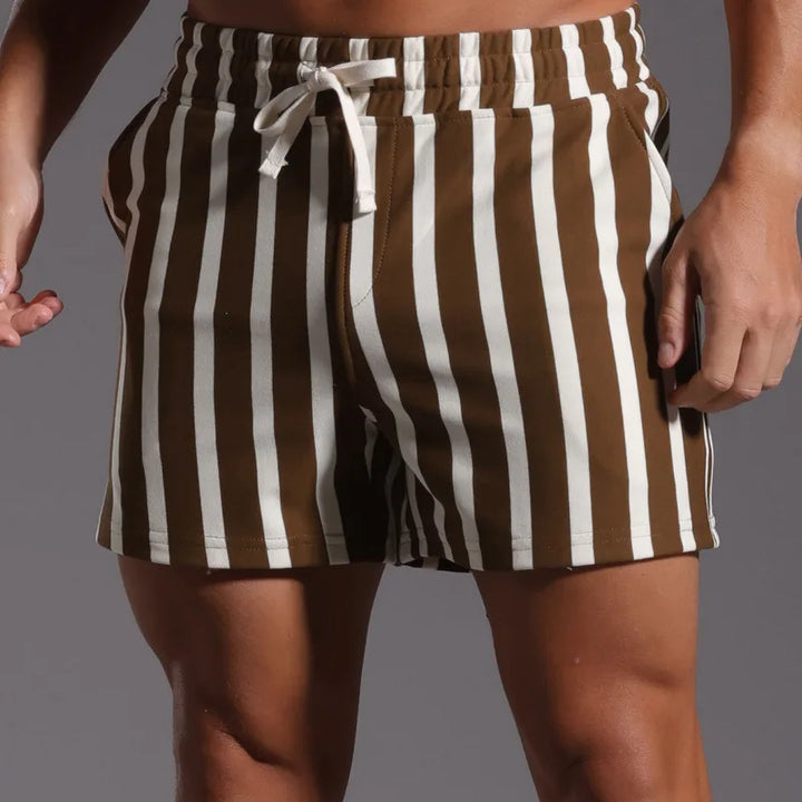 Men's Lightweight Wide Stripe Casual Shorts | Trend-Forward Summer Essential 1