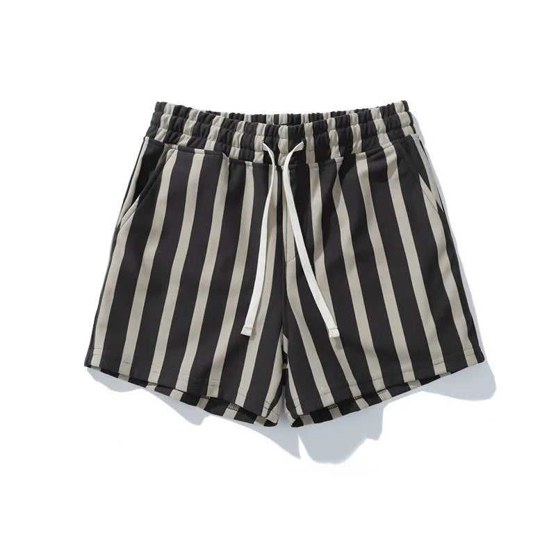 Men's Lightweight Wide Stripe Casual Shorts | Trend-Forward Summer Essential 4