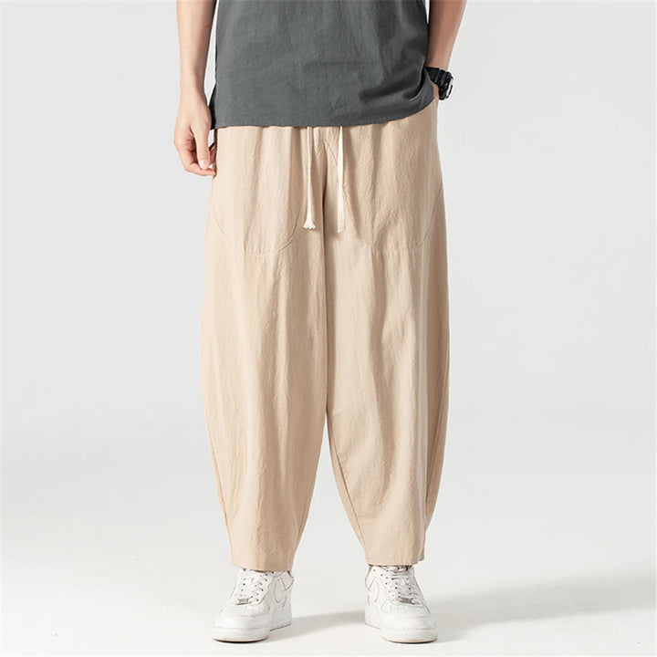 Men's Linen Baggy Pants | Lightweight Breathable Summer Comfort