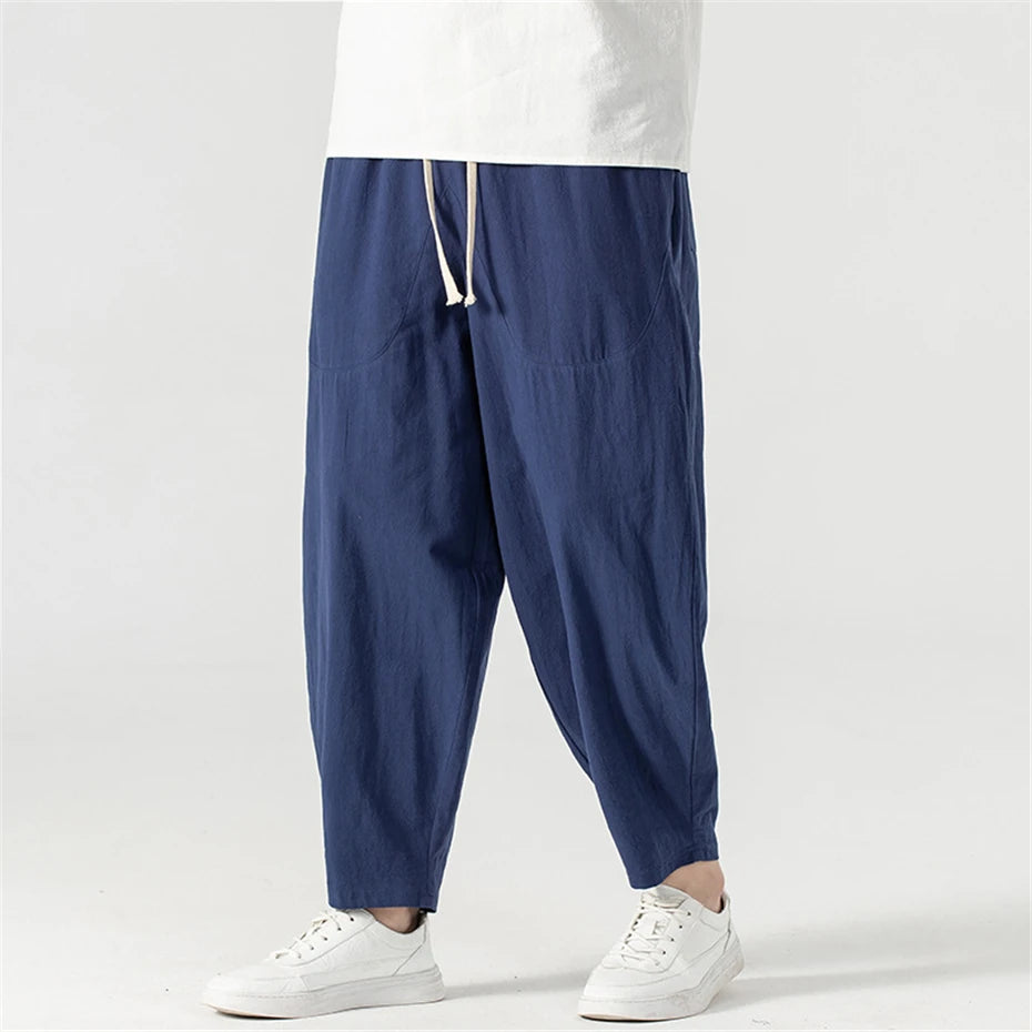 Men's Linen Baggy Pants | Lightweight Breathable Summer Comfort
