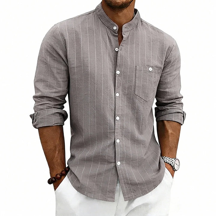 Men's Linen Button-Up Shirt | Lightweight Breathable Spring Essential 10