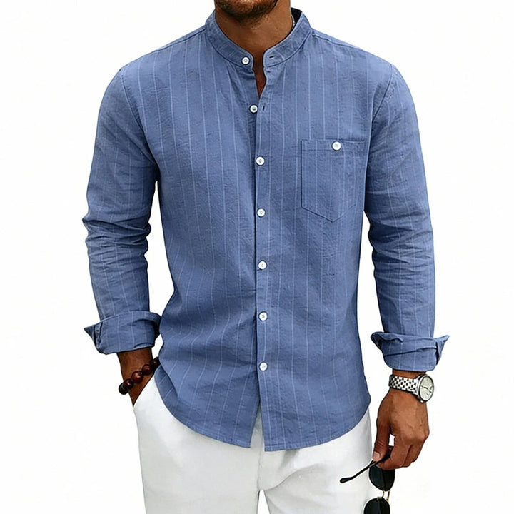 Men's Linen Button-Up Shirt | Lightweight Breathable Spring Essential 2