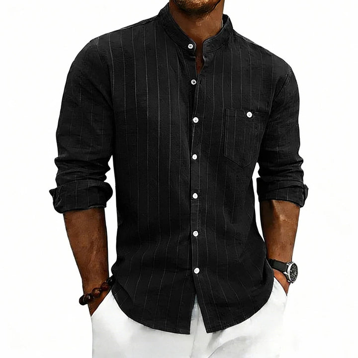 Men's Linen Button-Up Shirt | Lightweight Breathable Spring Essential 8