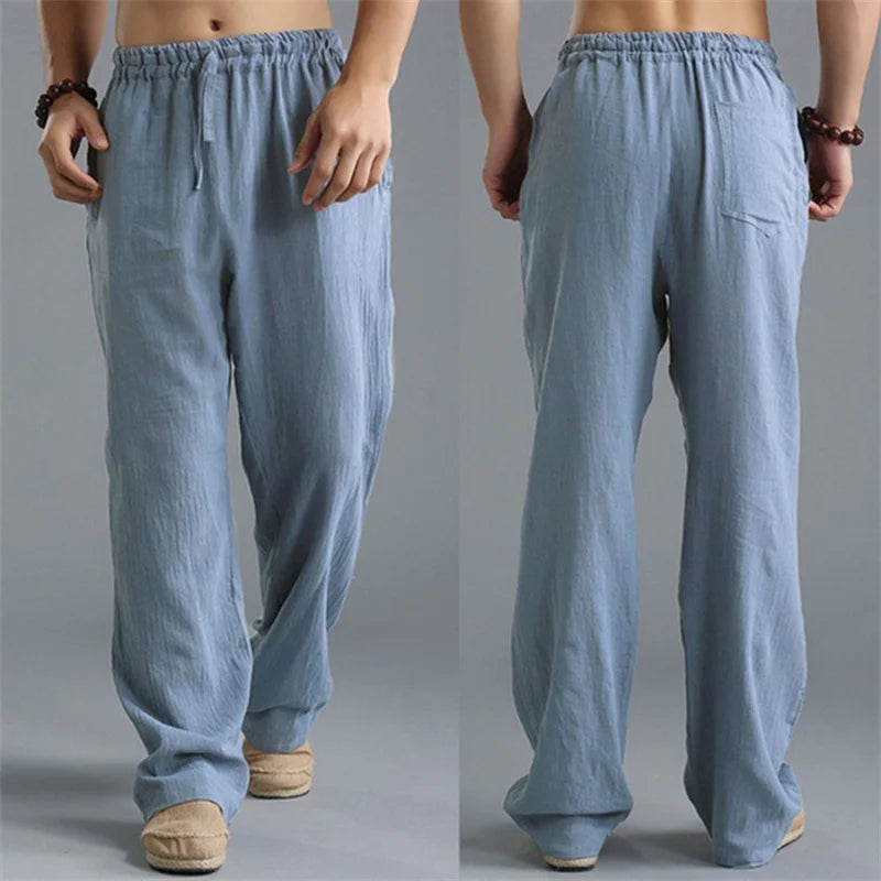 Men's Linen Casual Pants | Breathable Summer Comfort Fit