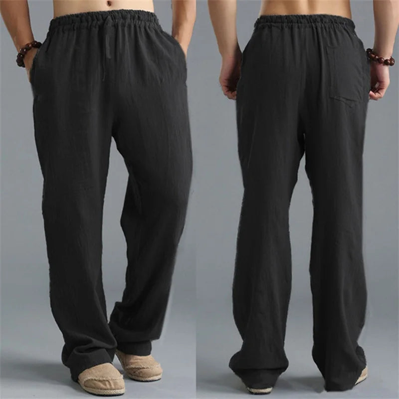 Men's Linen Casual Pants | Breathable Summer Comfort Fit