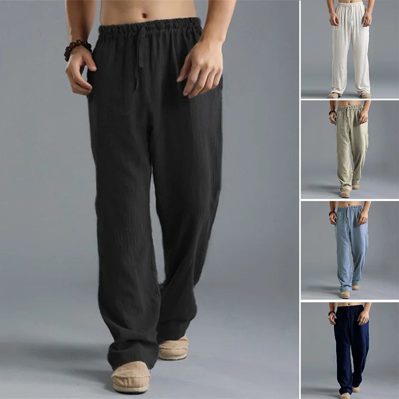 Men's Linen Casual Pants | Breathable Summer Comfort Fit