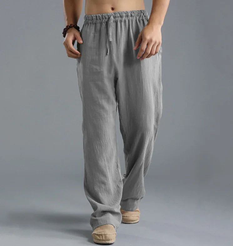 Men's Linen Casual Pants | Breathable Summer Comfort Fit