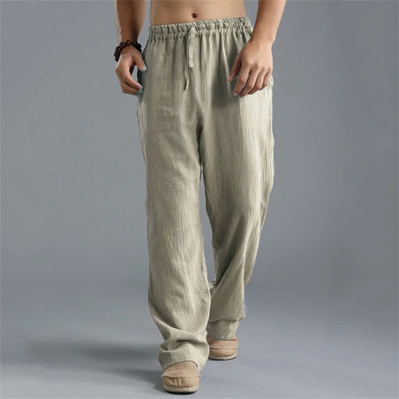 Men's Linen Casual Pants | Breathable Summer Comfort Fit