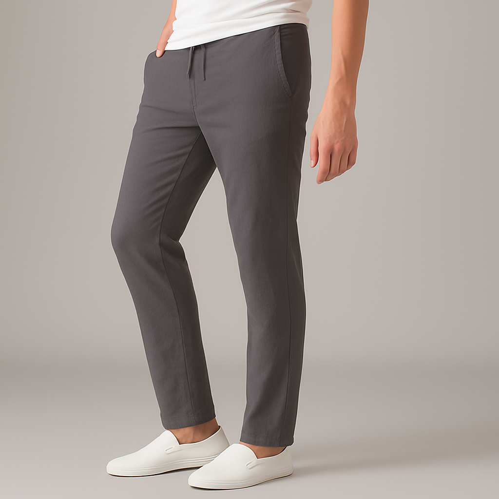 Men's Linen Casual Trousers | Lightweight Breathable Comfort Fit 1