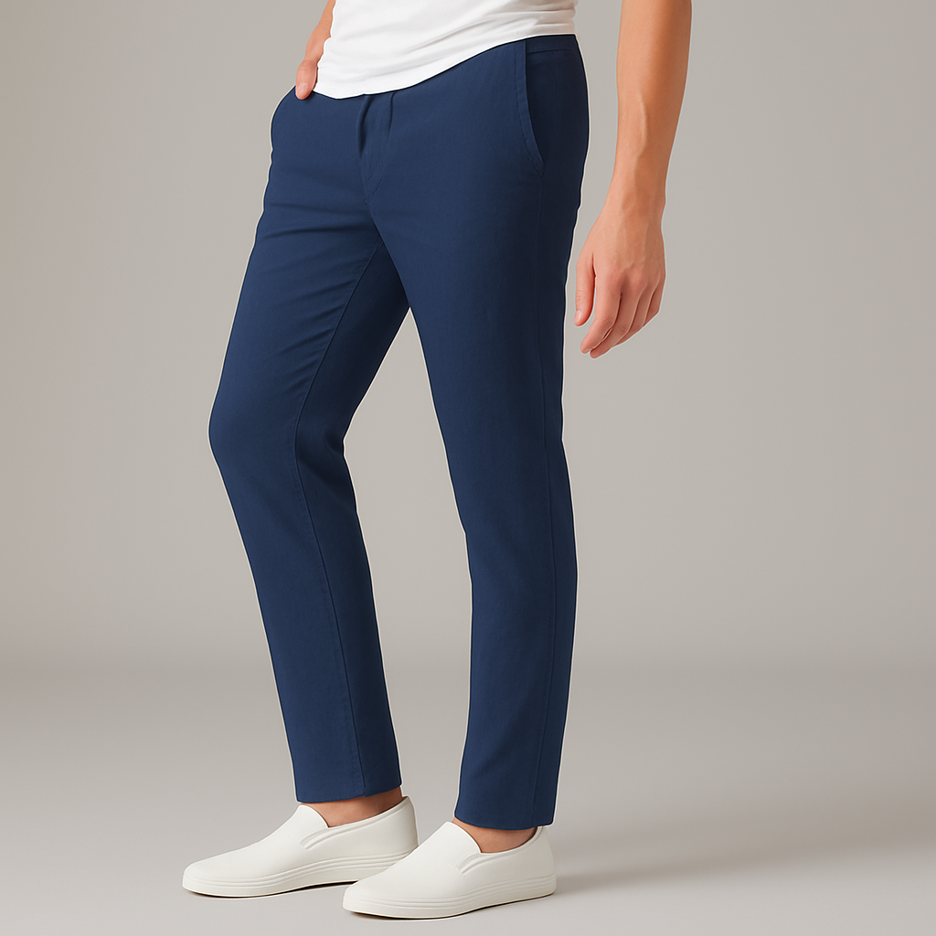 Men's Linen Casual Trousers | Lightweight Breathable Comfort Fit 3