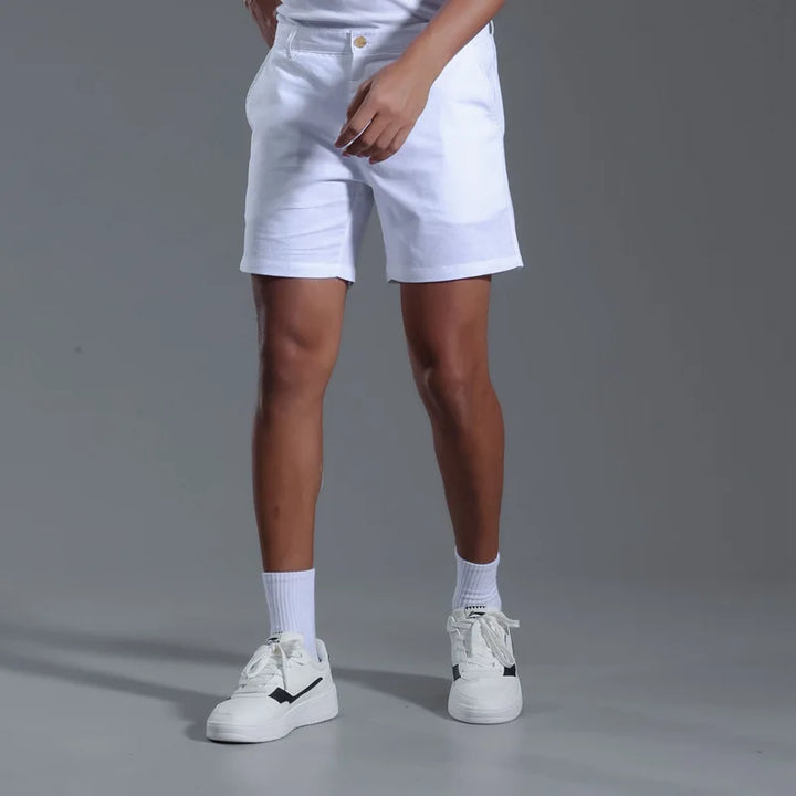 Men's Linen Cotton Blend Shorts | Lightweight Breathable Summer Essential