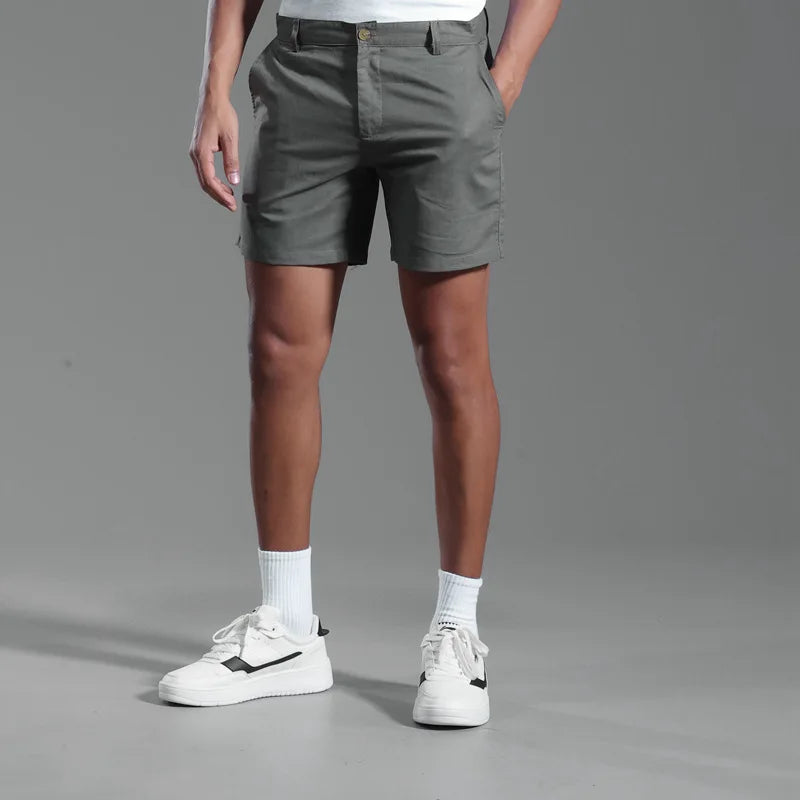 Men's Linen Cotton Blend Shorts | Lightweight Breathable Summer Essential