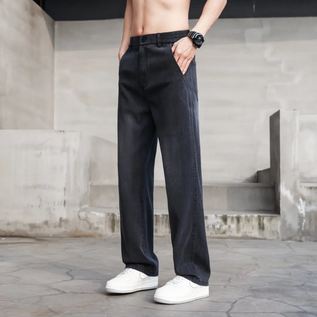 Men's Lyocell Denim Summer Jeans | Elegant Relaxed Everyday Fit 2