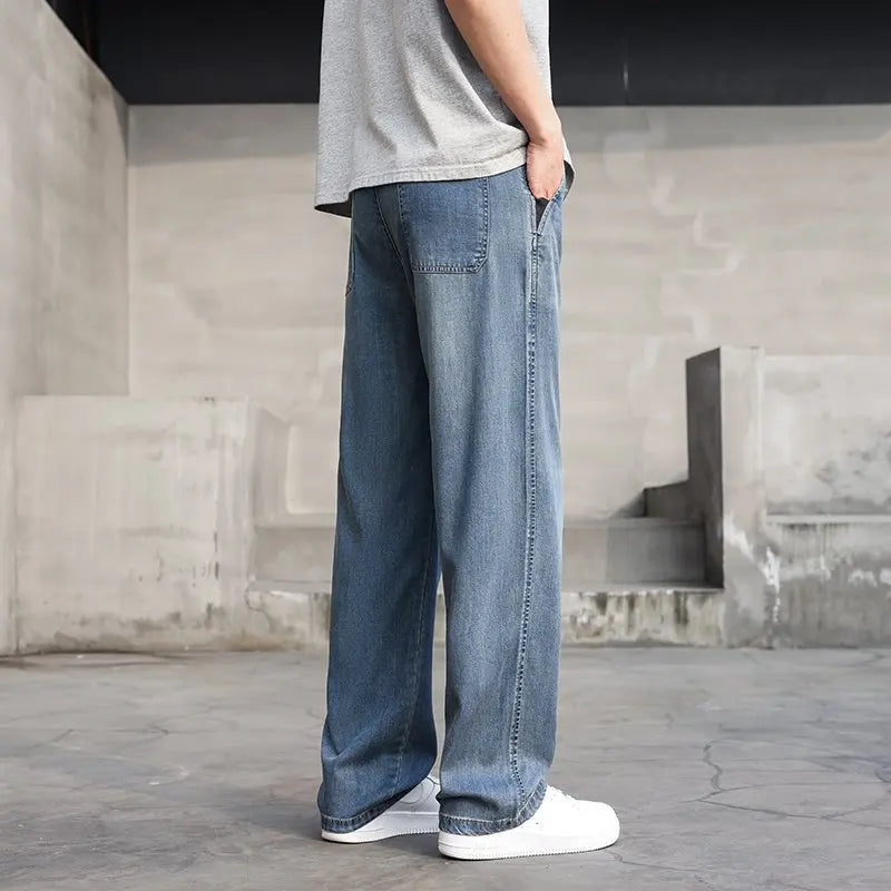 Men's Lyocell Denim Summer Jeans | Elegant Relaxed Everyday Fit 3