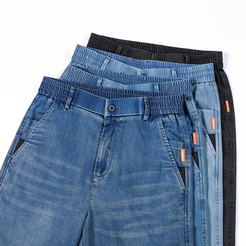 Men's Lyocell Denim Summer Jeans | Elegant Relaxed Everyday Fit 5